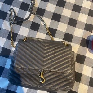 Rebecca Minkoff Graphite bag with beautiful gold and silver hardware